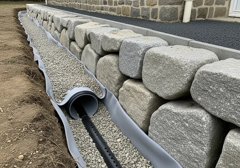 Drainage et enrochement à Rochechouart