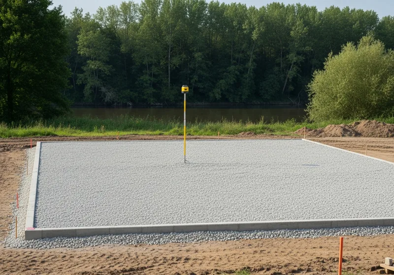Création d'un chemin d'accès et d'une plateforme à Chaptelat